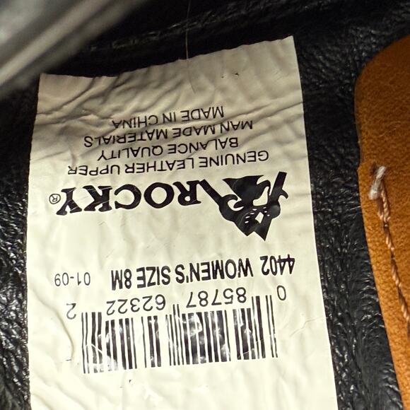 Rocky Boots Original Ride Flx Western Boot Women Size 8 M Waterproof - Picture 9 of 14